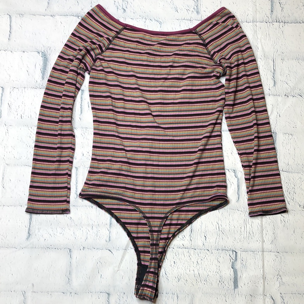 🔹Free People Striped Bodysuit - Picture 3 of 5